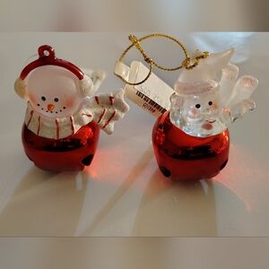 Vintage Set Of Two Roman Jingle Buddies Christmas Ornaments